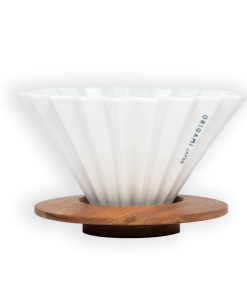 Stumptown Coffee Origami Medium White Dripper with Holder